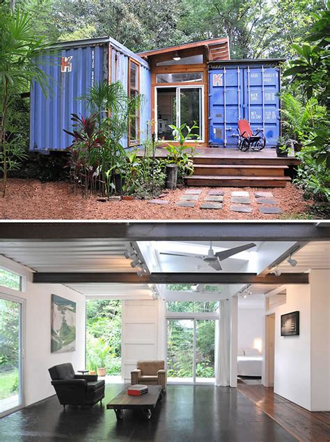 storage containers turned into homes